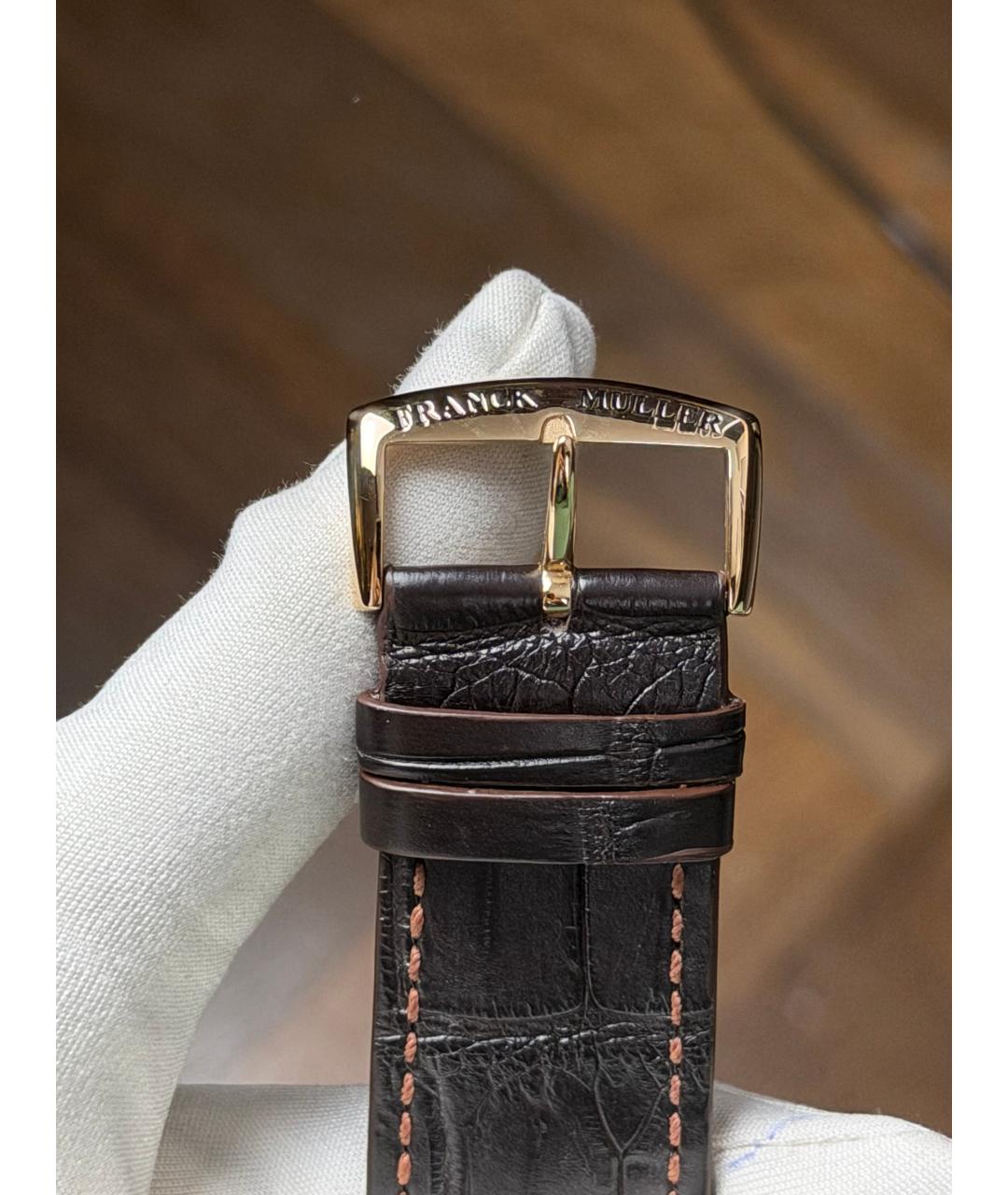 FRANCK MULLER Бежевые часы из желтого золота, фото 8
