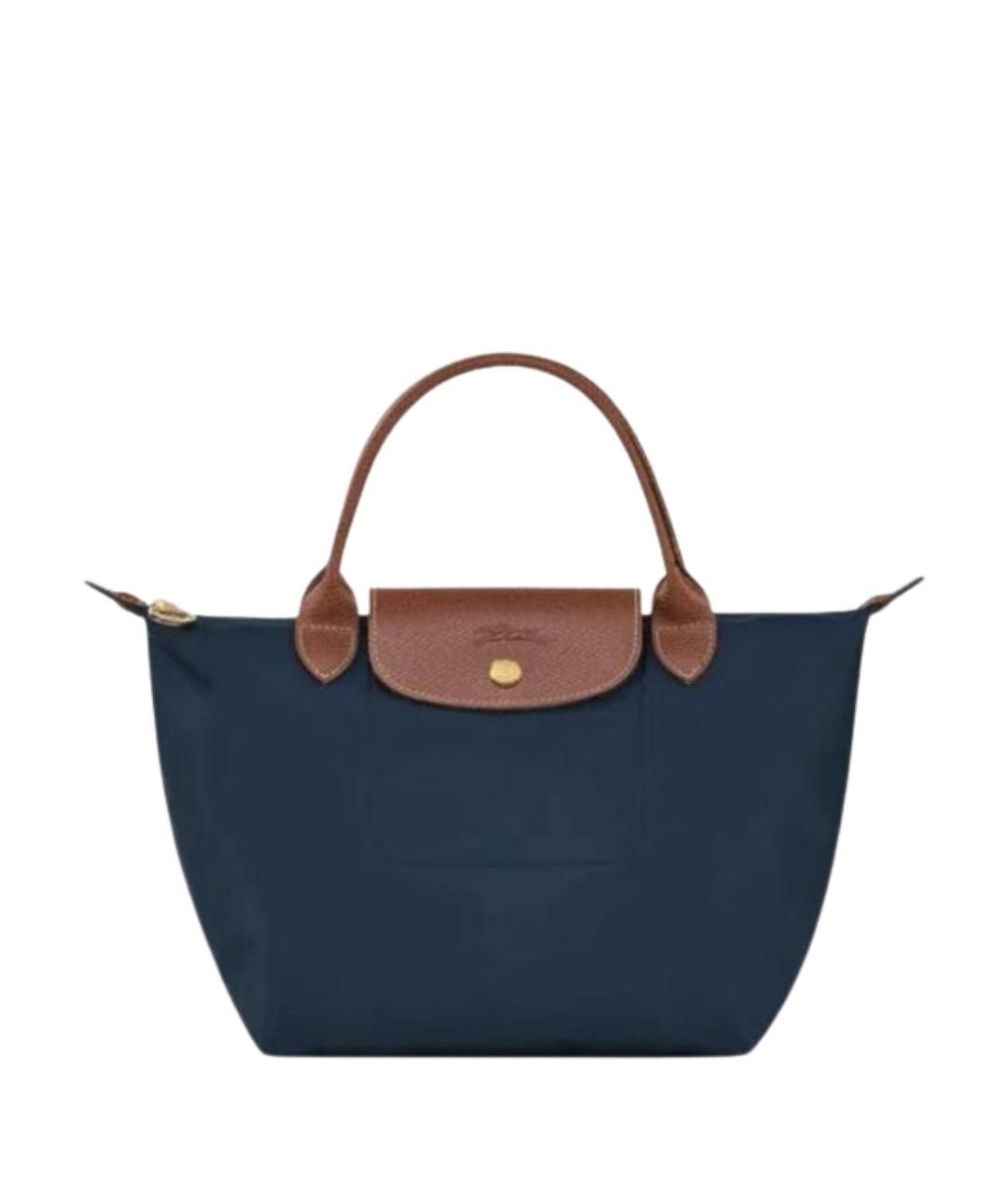 LONGCHAMP Темно-синяя сумка тоут, фото 1
