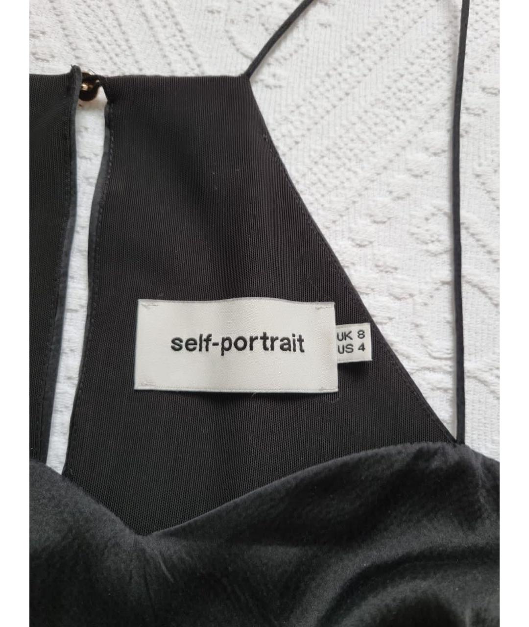 SELF-PORTRAIT Черное платье, фото 4