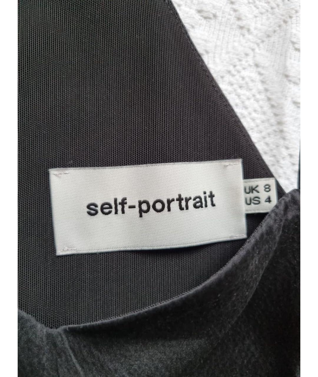 SELF-PORTRAIT Черное платье, фото 3