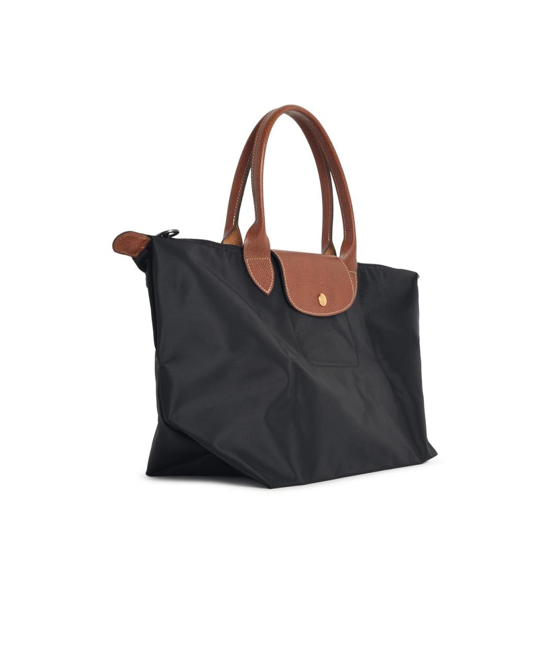LONGCHAMP Черная синтетическая сумка тоут, фото 2
