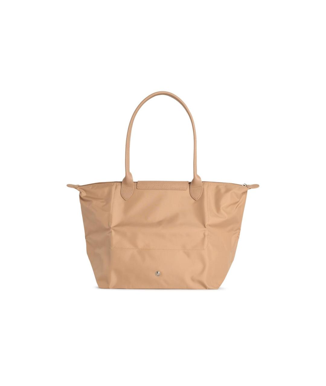 LONGCHAMP Бежевая синтетическая сумка тоут, фото 3