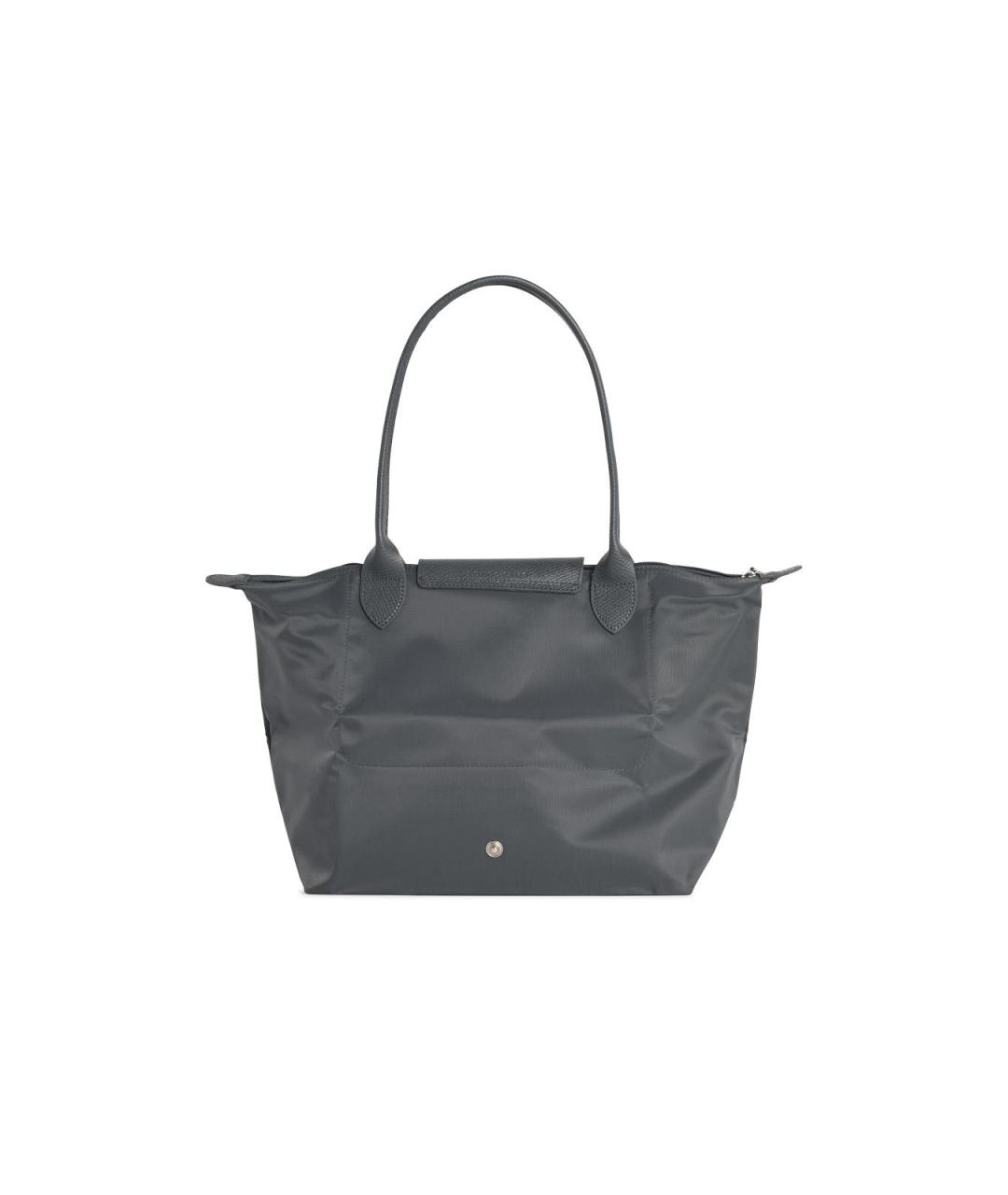 LONGCHAMP Серая синтетическая сумка тоут, фото 3