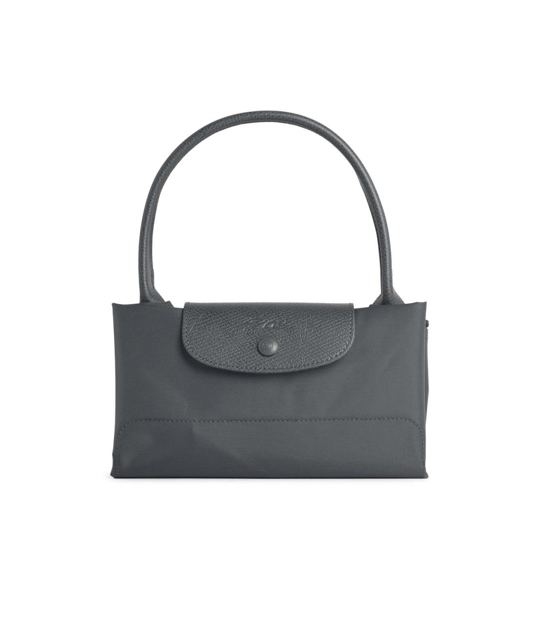 LONGCHAMP Серая синтетическая сумка тоут, фото 1