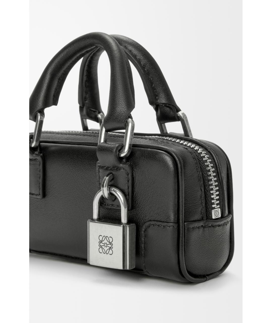 LOEWE Черная кожаная сумка через плечо, фото 4