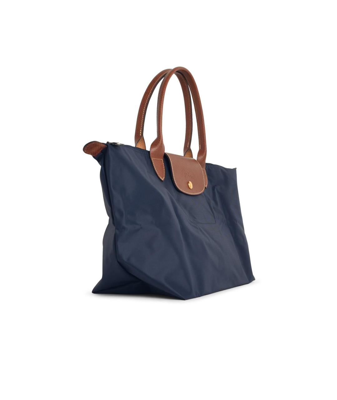 LONGCHAMP Синяя синтетическая сумка тоут, фото 2