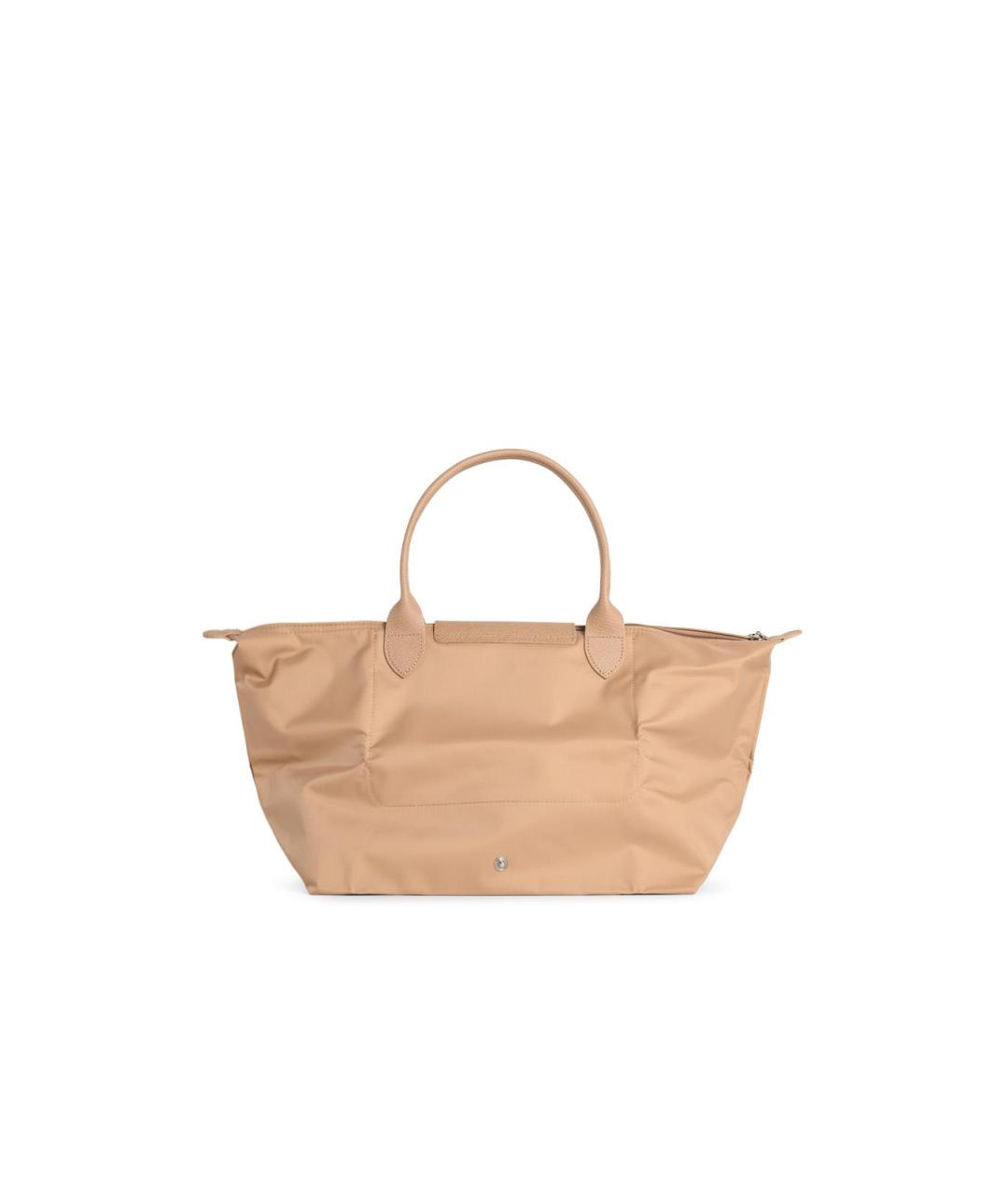 LONGCHAMP Бежевая синтетическая сумка тоут, фото 3