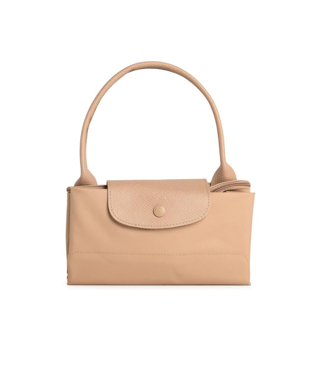 LONGCHAMP Бежевая синтетическая сумка тоут, фото 1