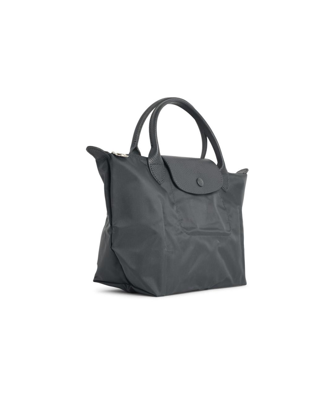 LONGCHAMP Серая синтетическая сумка тоут, фото 2