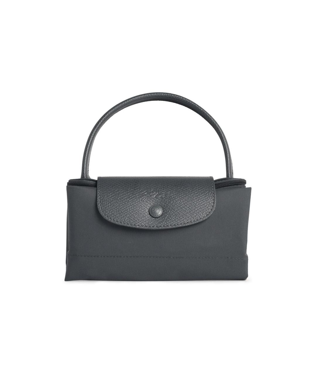 LONGCHAMP Серая синтетическая сумка тоут, фото 1