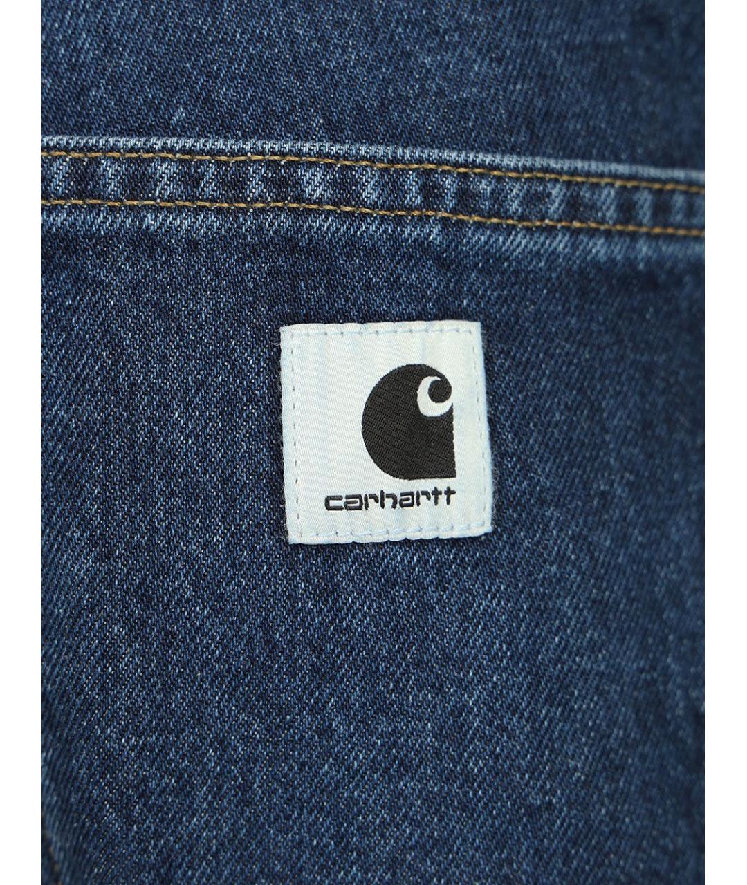 CARHARTT WIP Синие хлопковые шорты, фото 5