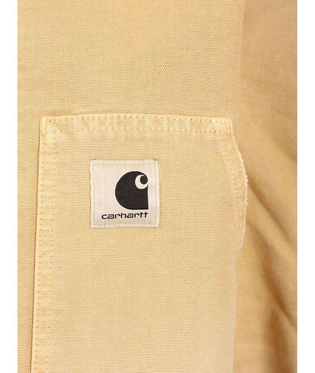 CARHARTT WIP Коричневая хлопковая куртка, фото 5
