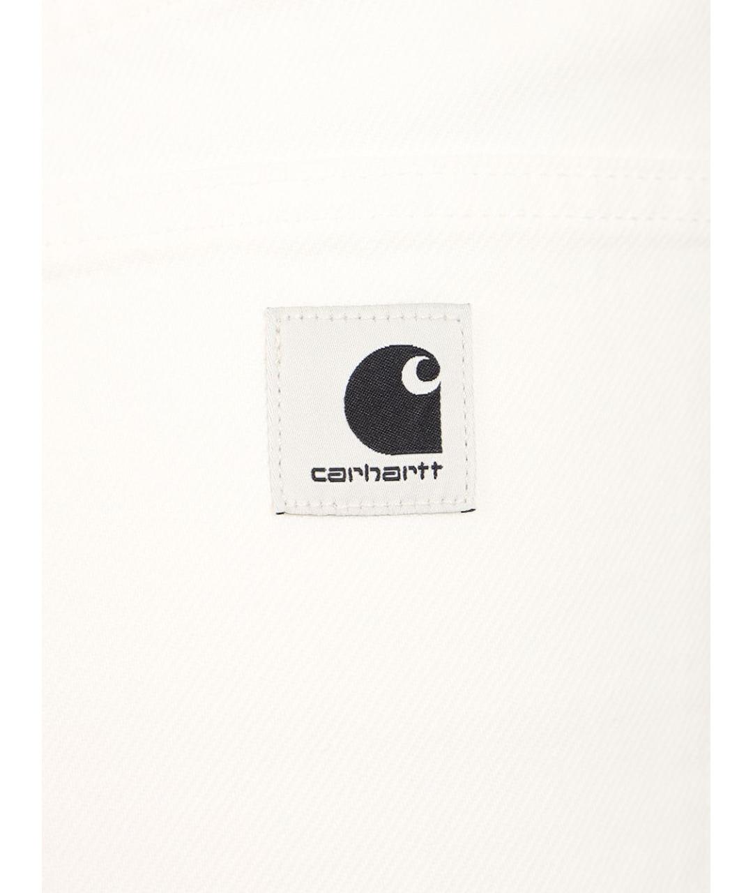 CARHARTT WIP Белые хлопко-полиэстеровые прямые джинсы, фото 5