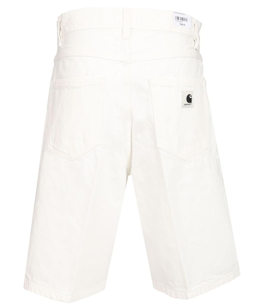 CARHARTT WIP Белые хлопковые шорты, фото 2