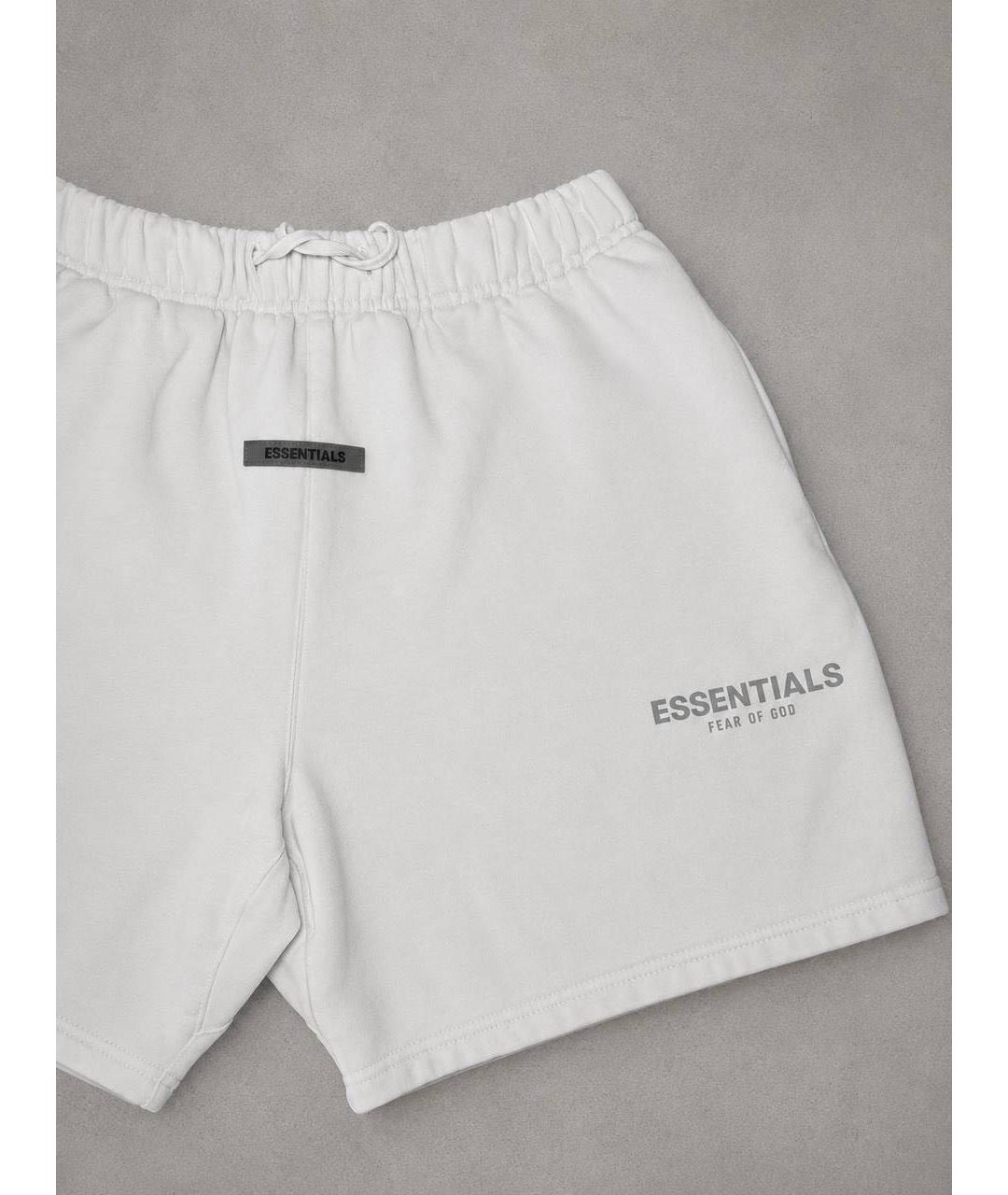 FEAR OF GOD ESSENTIALS Белые хлопковые шорты, фото 4