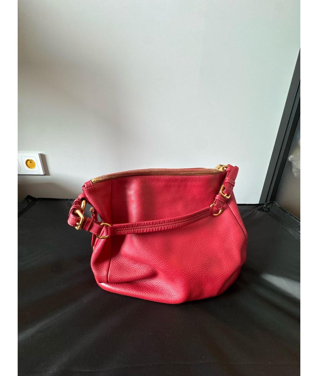 PRADA Красная кожаная сумка тоут, фото 3