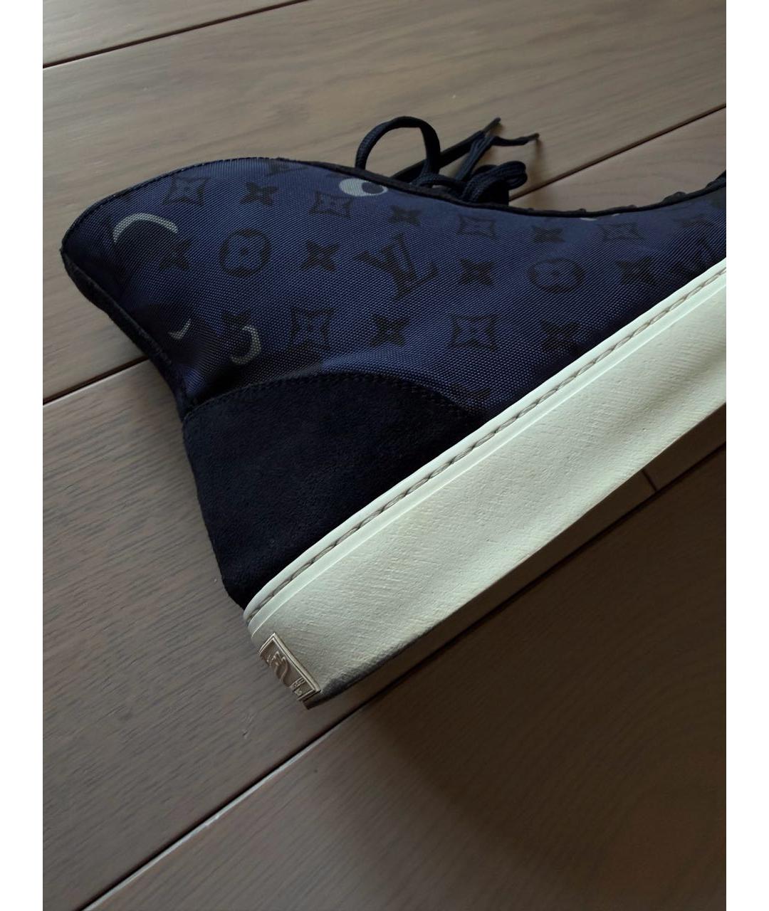 LOUIS VUITTON Темно-синие высокие кроссовки / кеды, фото 5