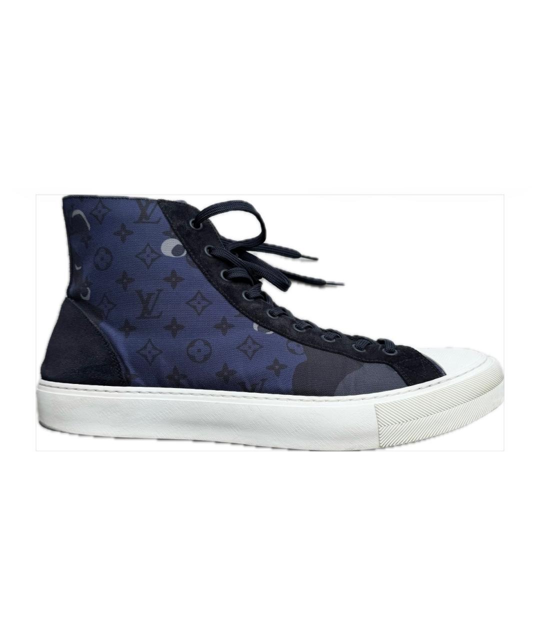 LOUIS VUITTON Темно-синие высокие кроссовки / кеды, фото 8