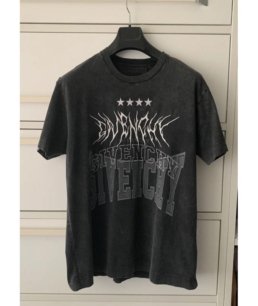 GIVENCHY Серая хлопковая футболка, фото 6