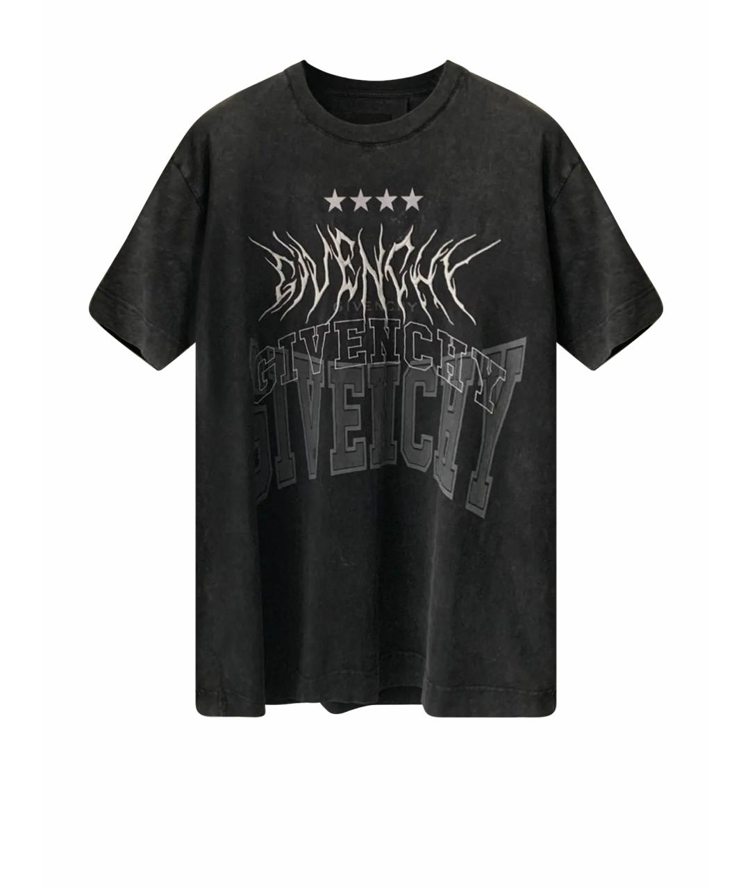 GIVENCHY Серая хлопковая футболка, фото 1