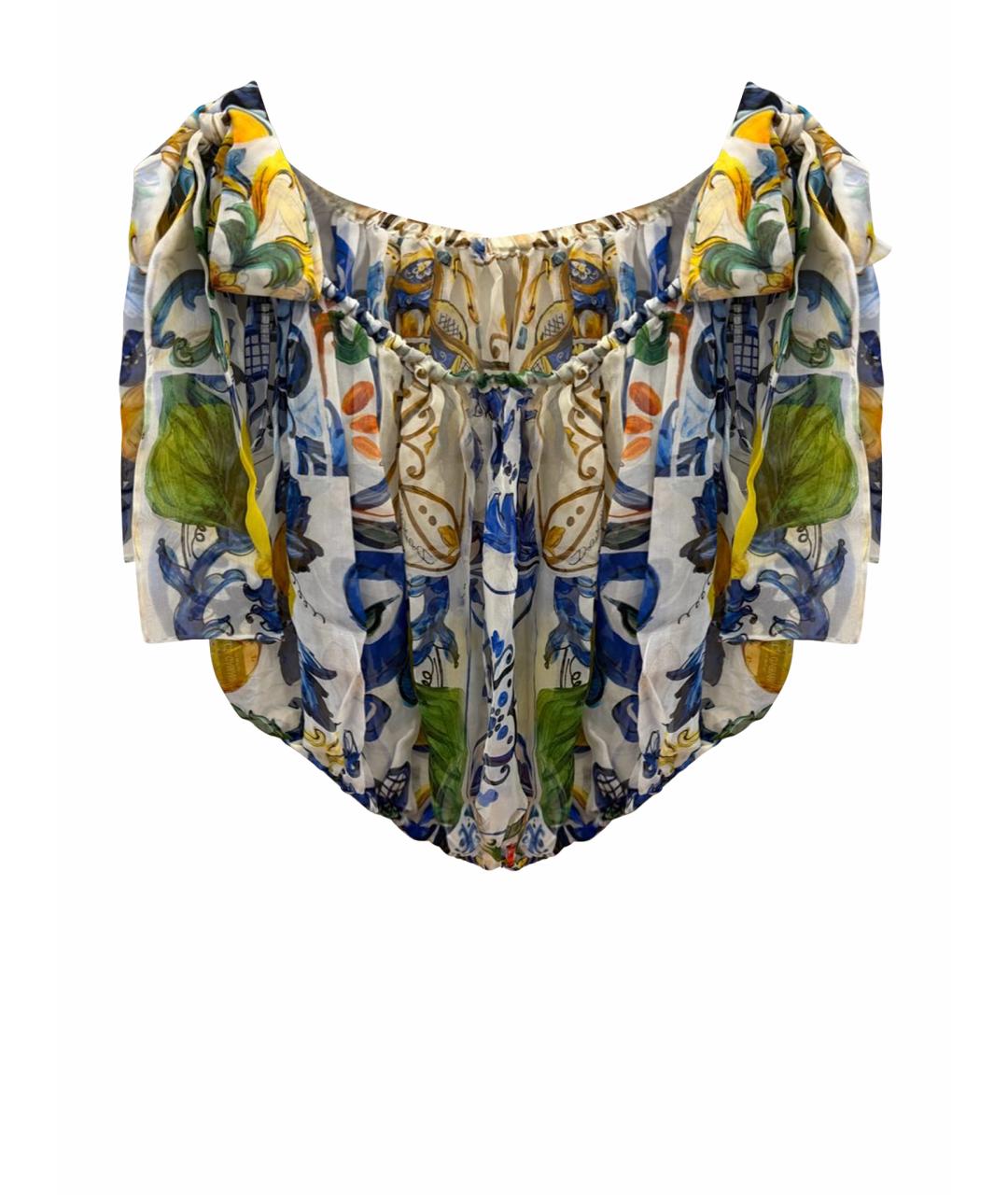 DOLCE&GABBANA Мульти шелковая блузы, фото 1