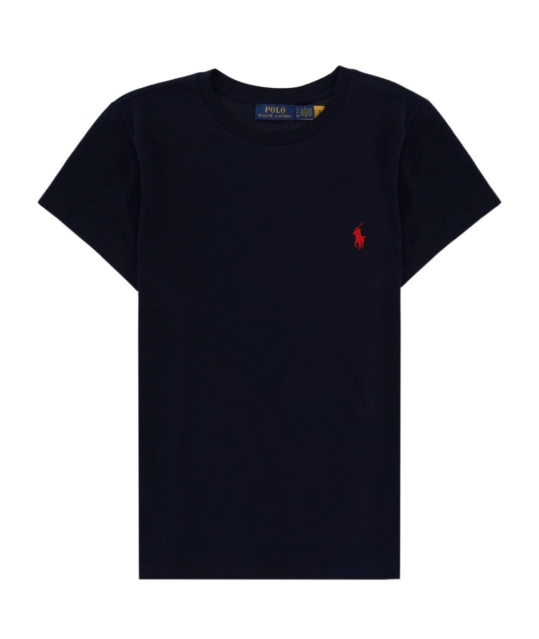 POLO RALPH LAUREN Синяя хлопковая футболка, фото 1