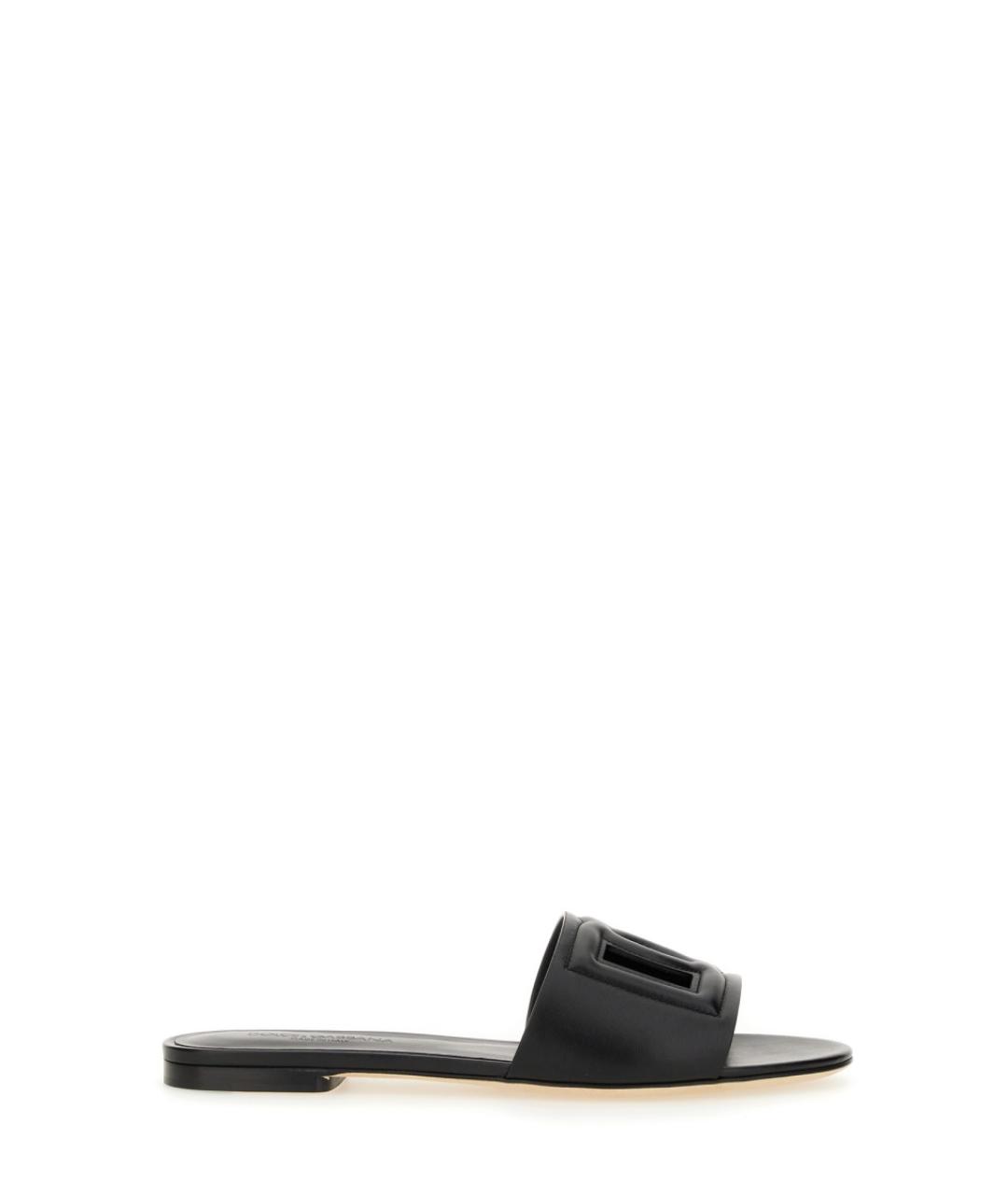 DOLCE&GABBANA Черные шлепанцы, фото 1