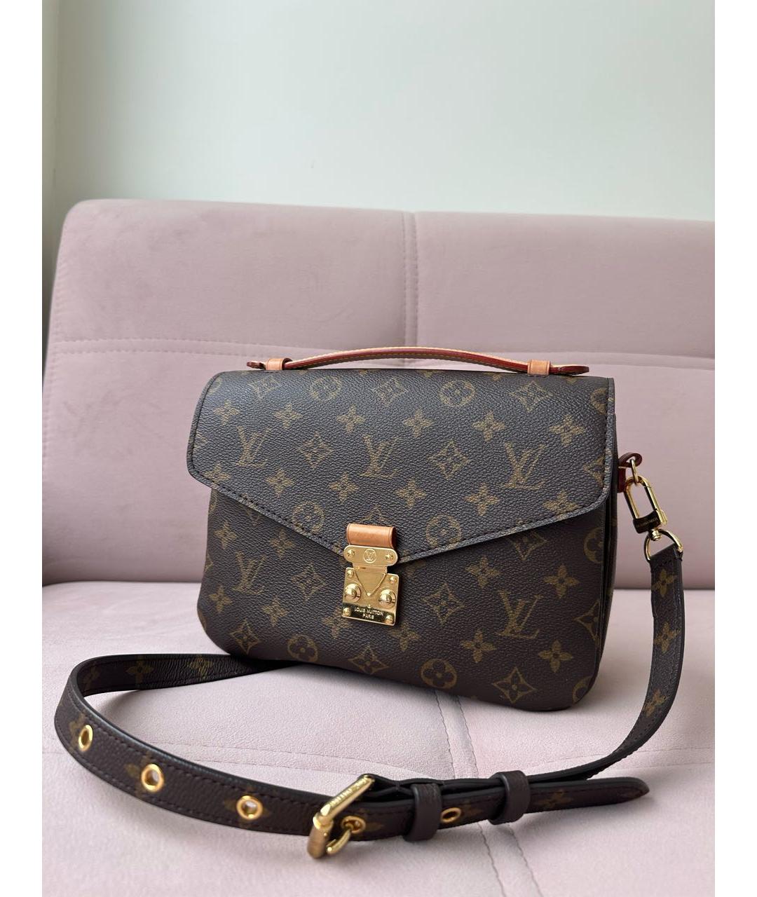LOUIS VUITTON Коричневая сумка через плечо, фото 9