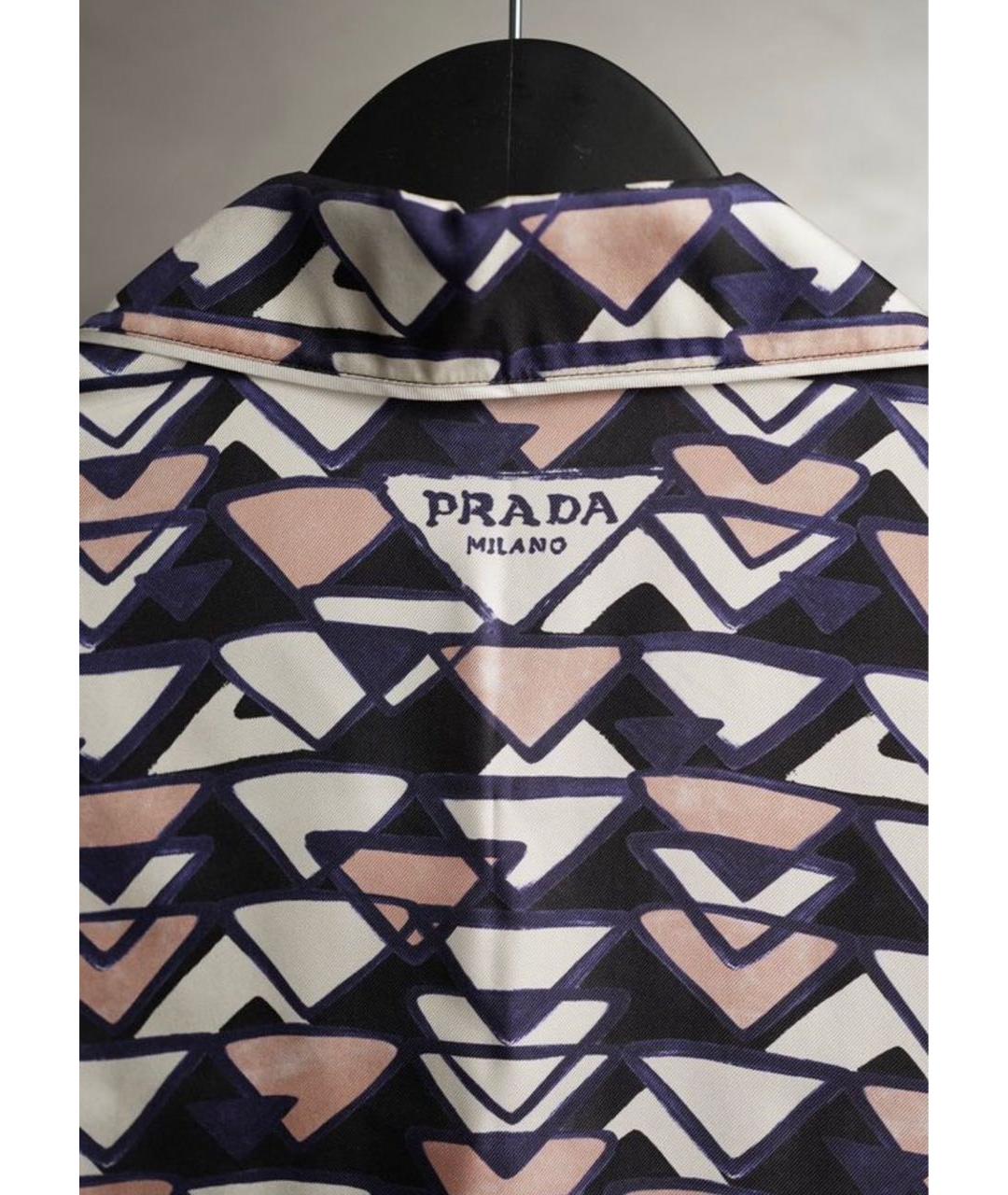 PRADA Мульти шелковый костюм с брюками, фото 8