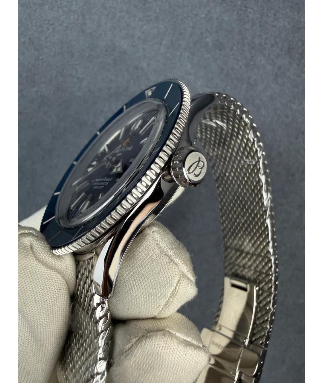 BREITLING Синие стальные часы, фото 3