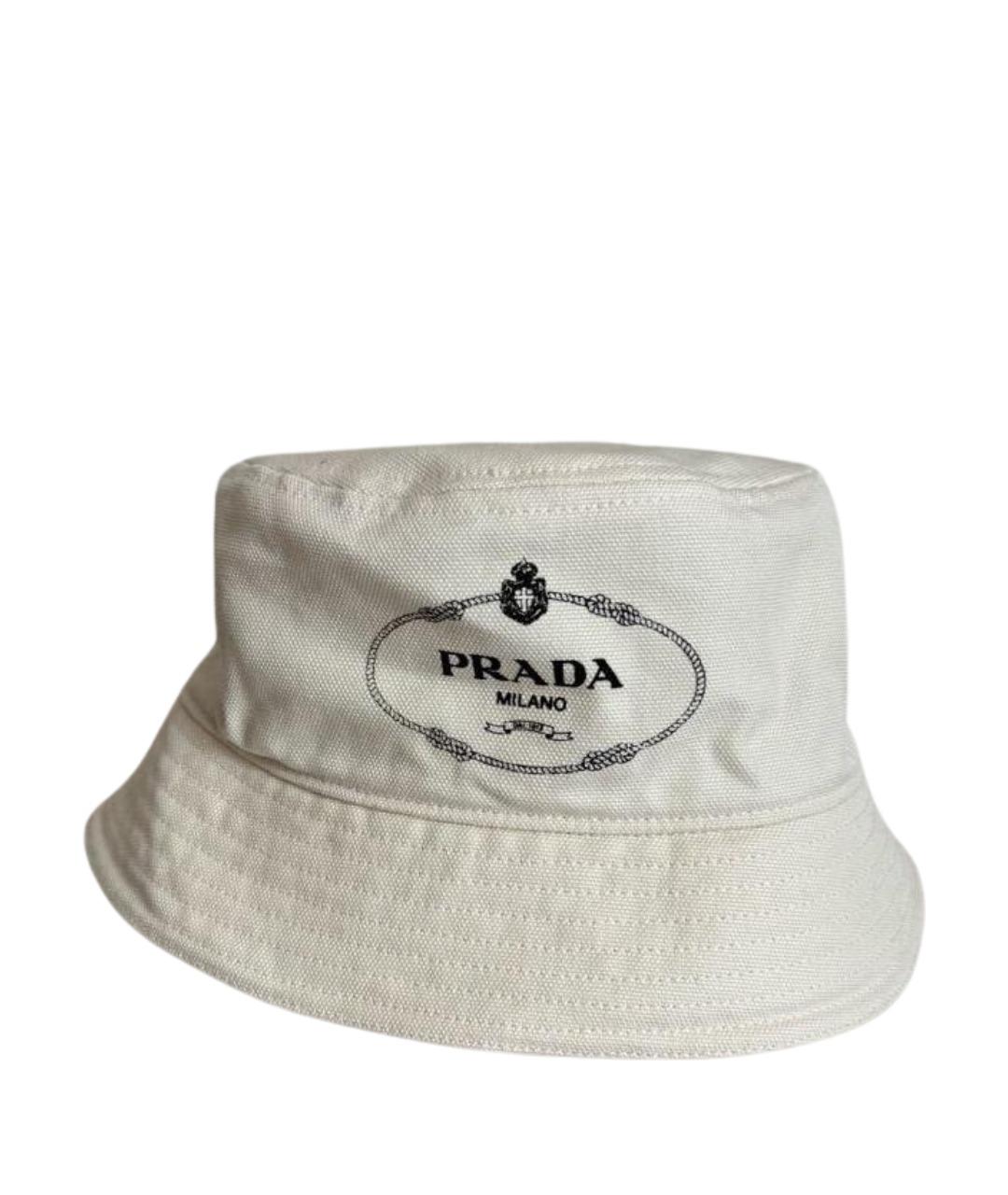 PRADA Бежевая хлопковая панама, фото 1