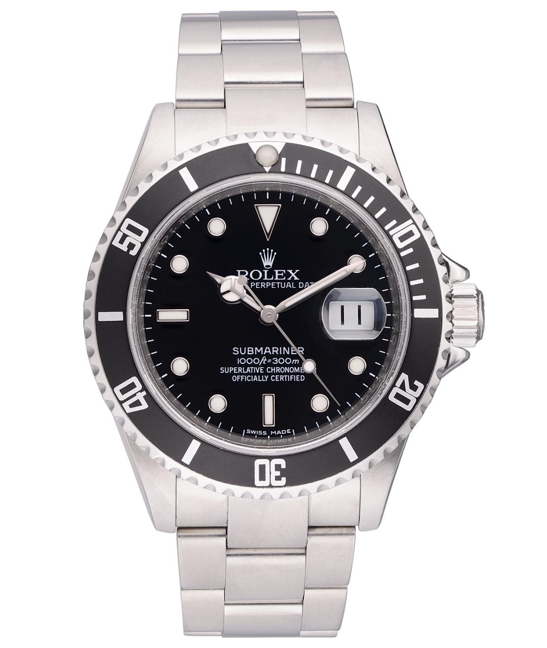 ROLEX Черные часы, фото 1