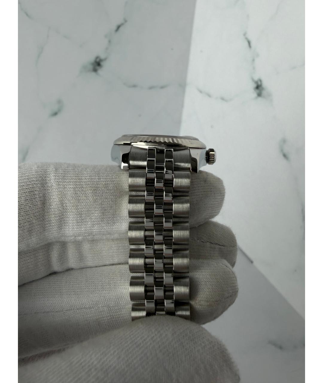 ROLEX Темно-синие часы из белого золота, фото 6
