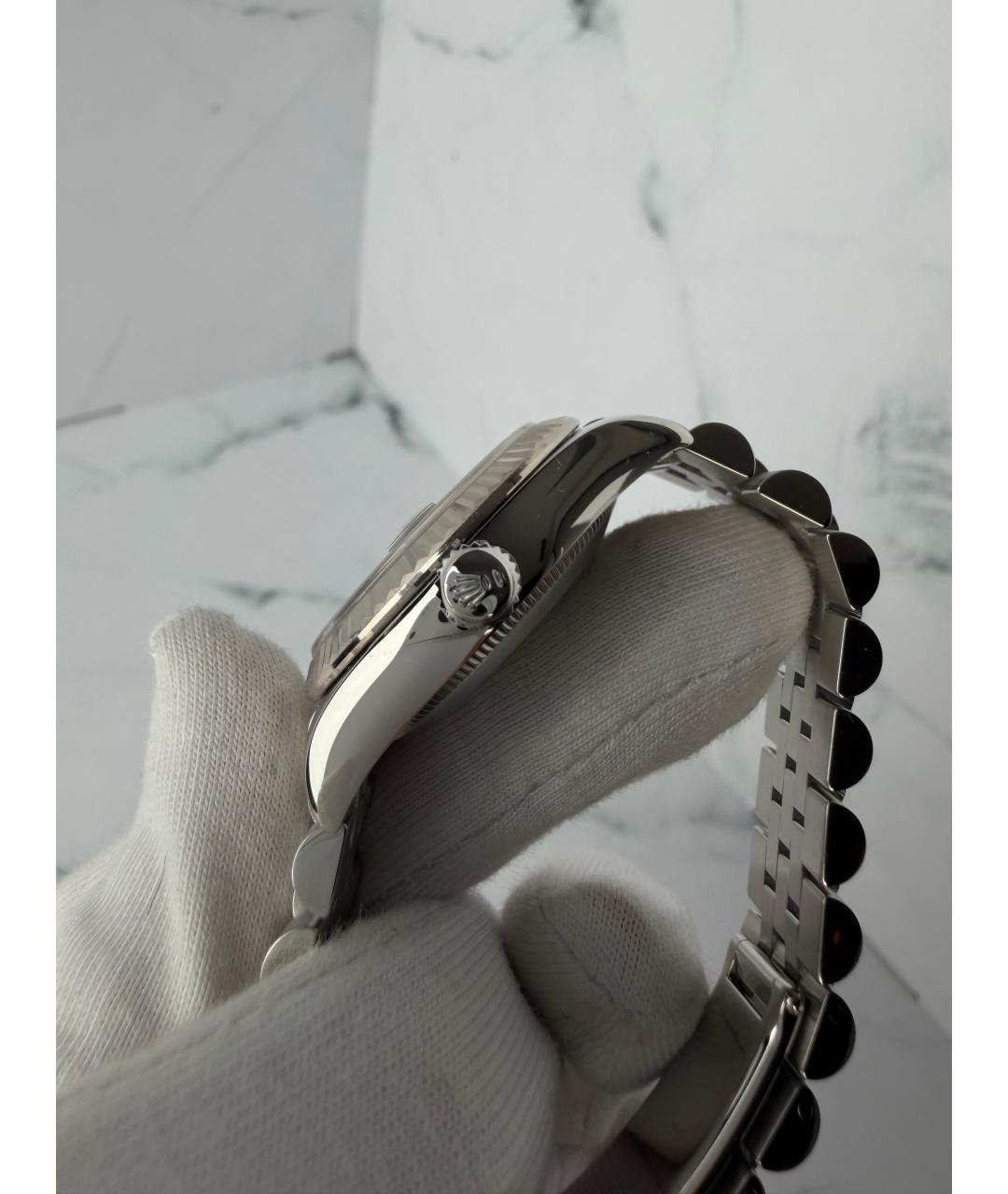 ROLEX Темно-синие часы из белого золота, фото 3
