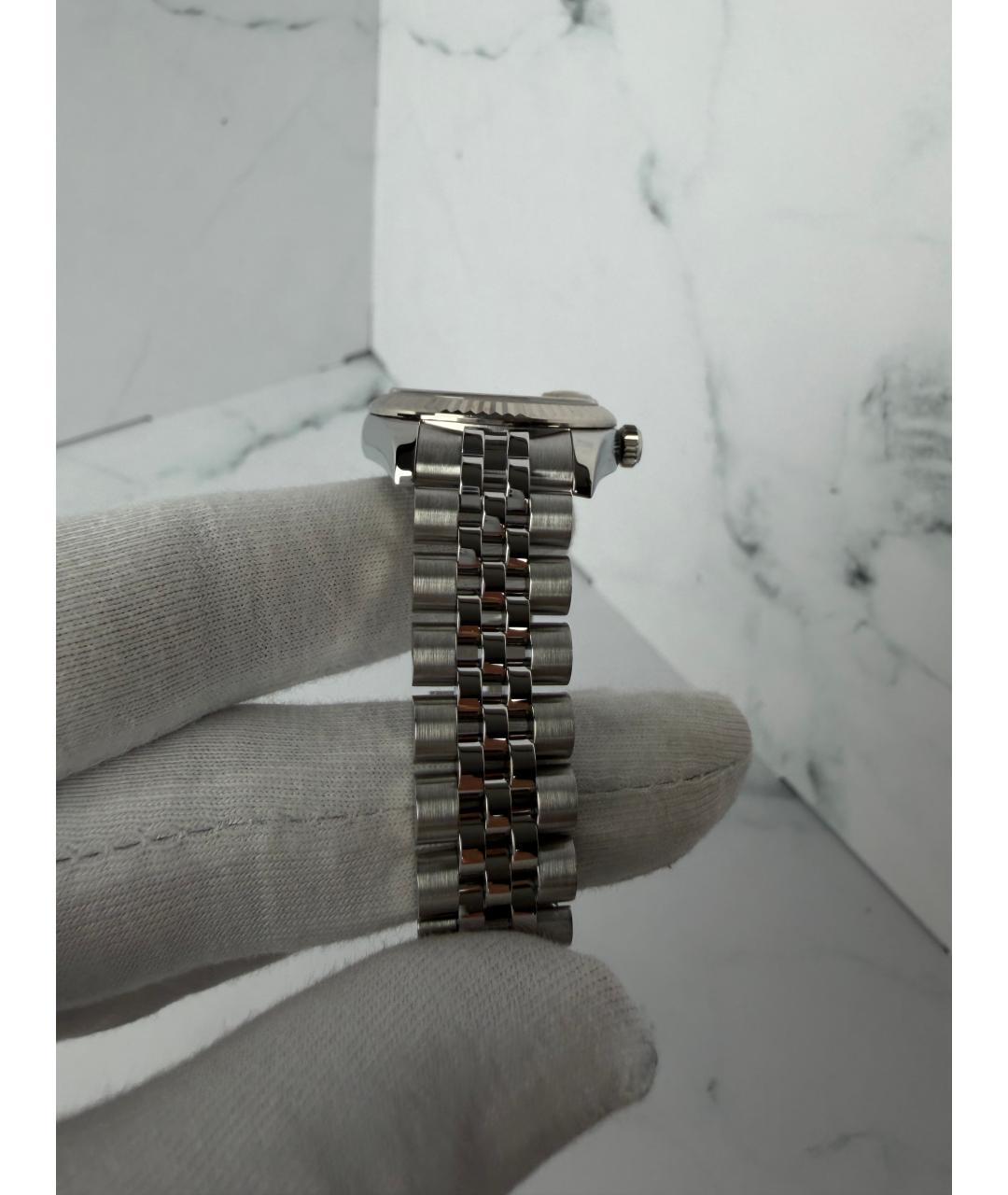 ROLEX Темно-синие часы из белого золота, фото 5