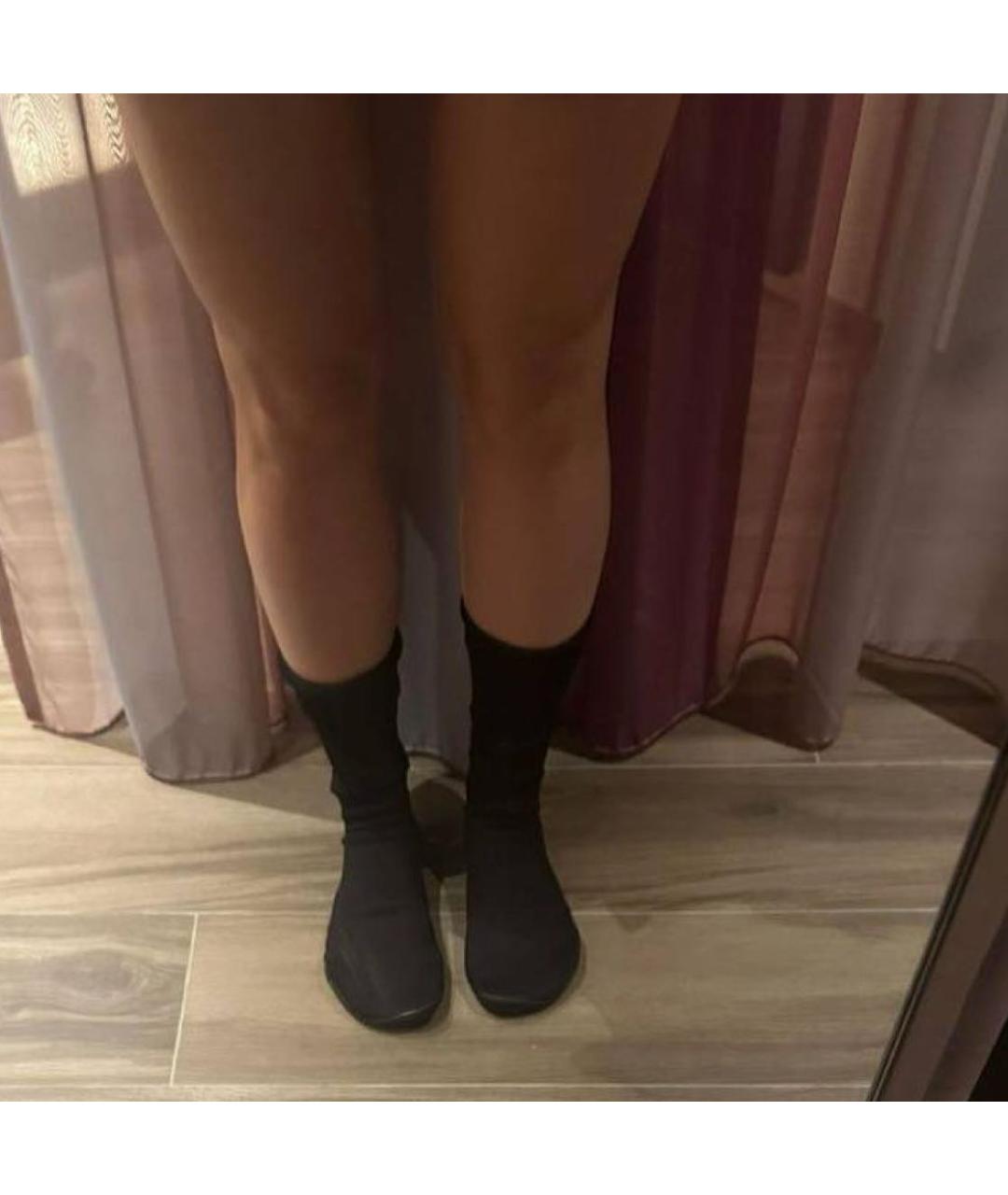 YEEZY Черные текстильные ботинки, фото 2