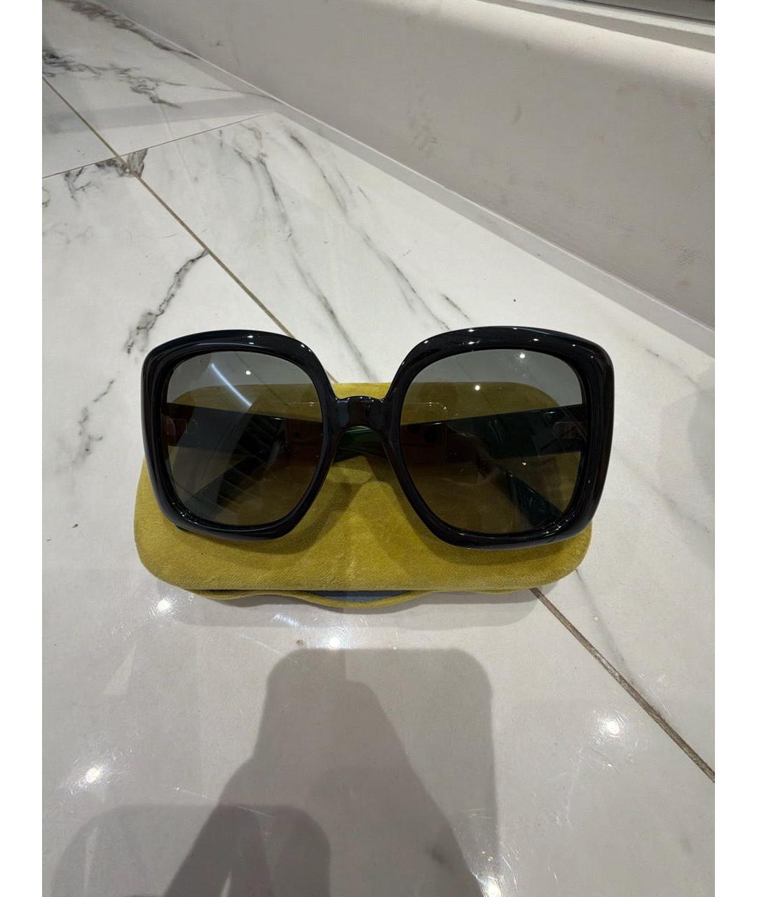 GUCCI Черные пластиковые солнцезащитные очки, фото 5