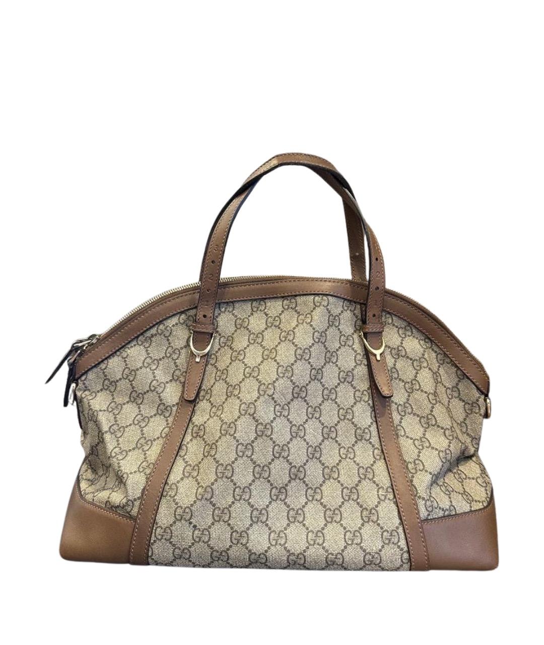 GUCCI Коричневая сумка с короткими ручками, фото 1