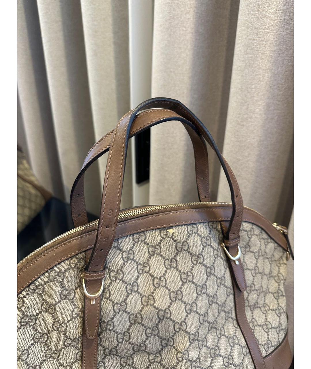 GUCCI Коричневая сумка с короткими ручками, фото 6