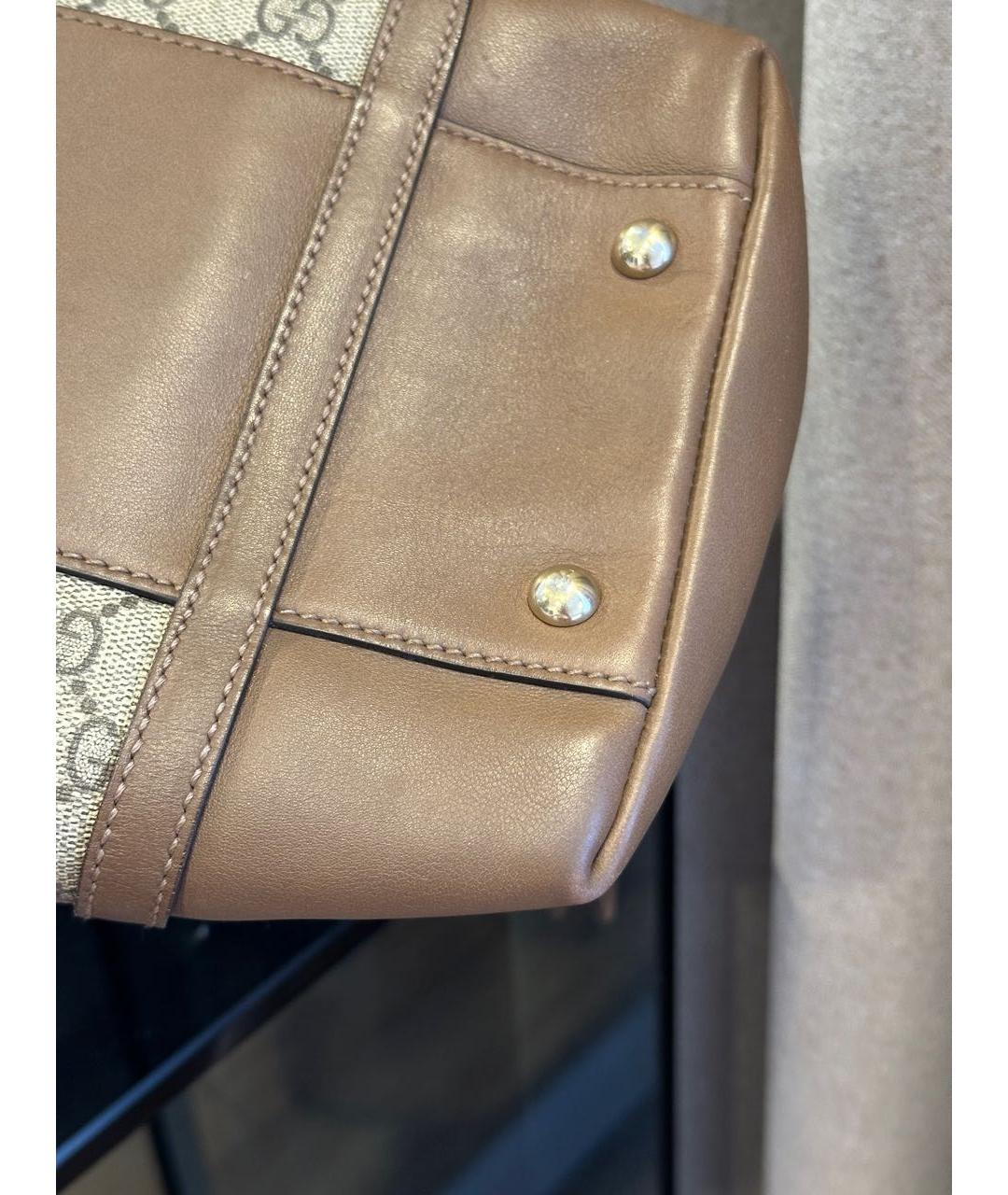 GUCCI Коричневая сумка с короткими ручками, фото 4
