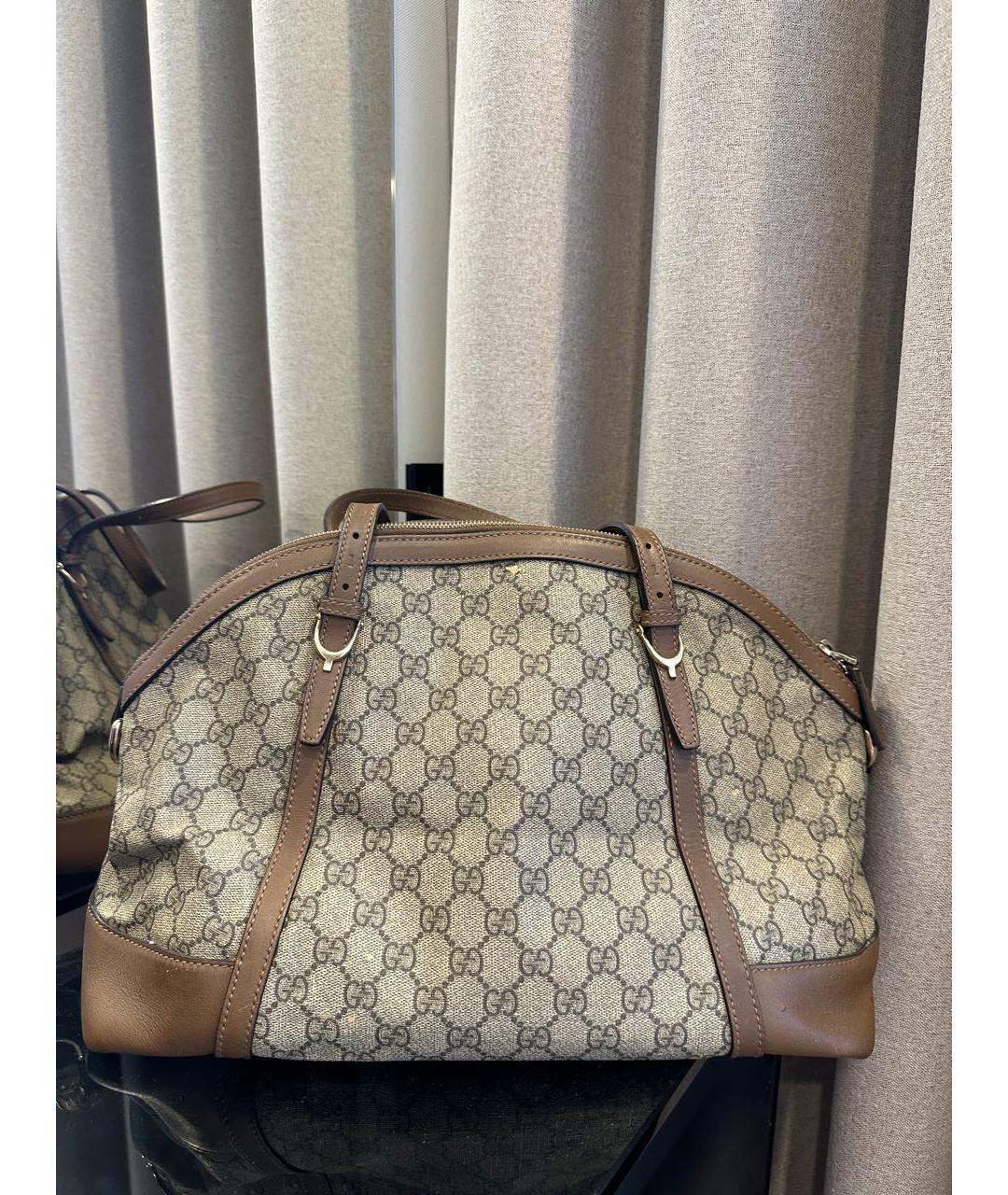 GUCCI Коричневая сумка с короткими ручками, фото 2