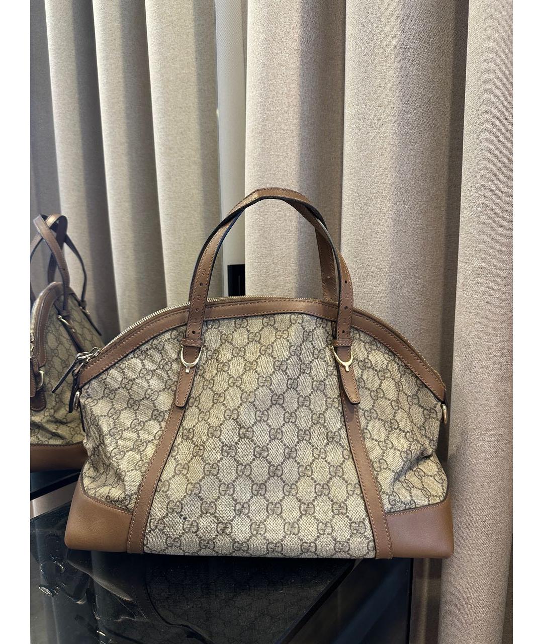 GUCCI Коричневая сумка с короткими ручками, фото 9