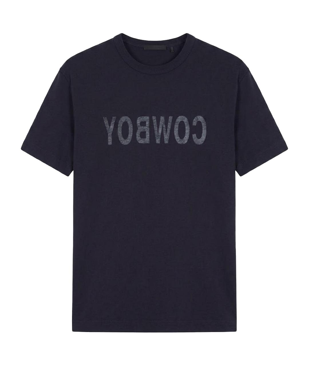 HELMUT LANG Черная хлопковая футболка, фото 1
