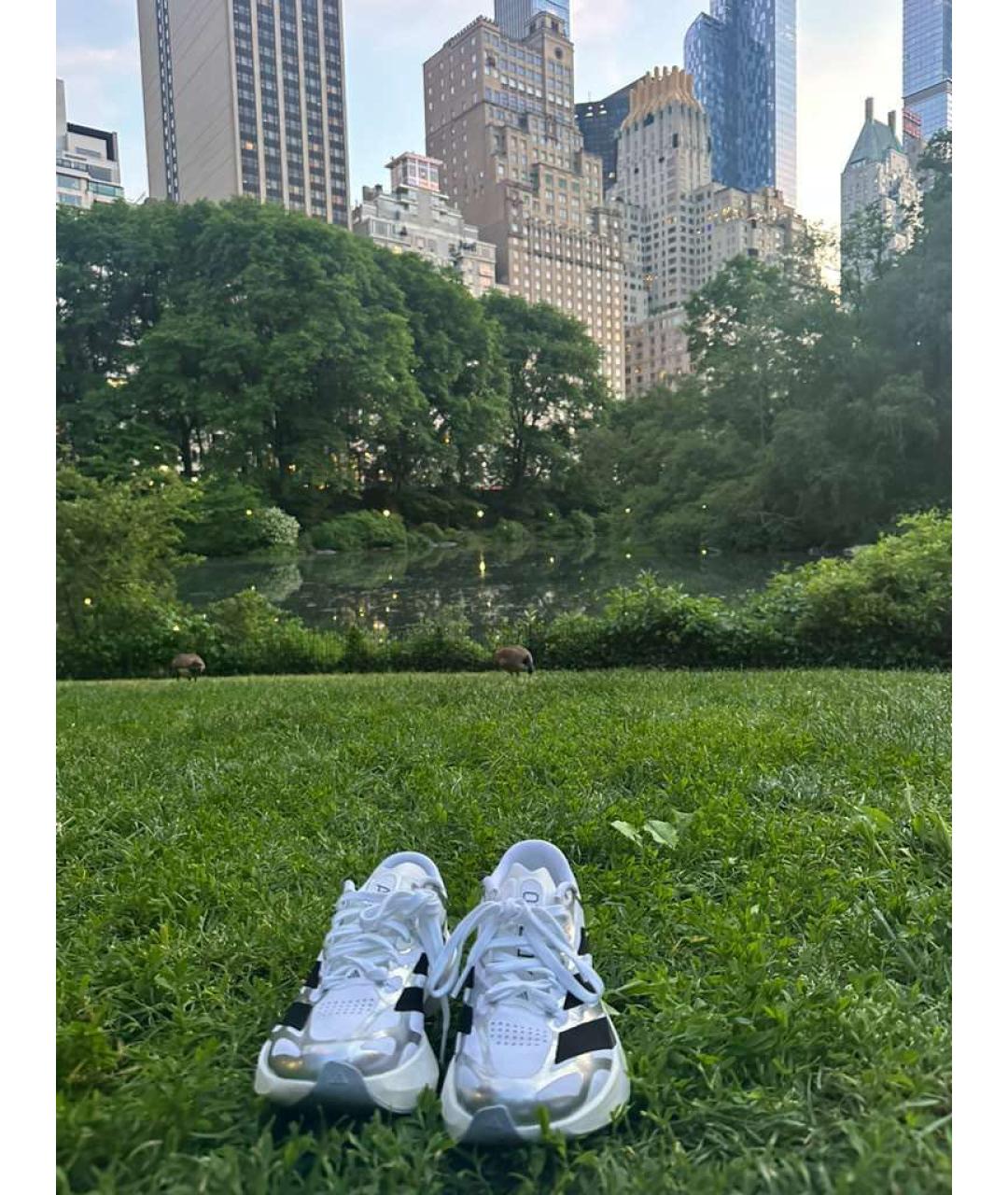 ADIDAS YEEZY Белые текстильные кроссовки, фото 2
