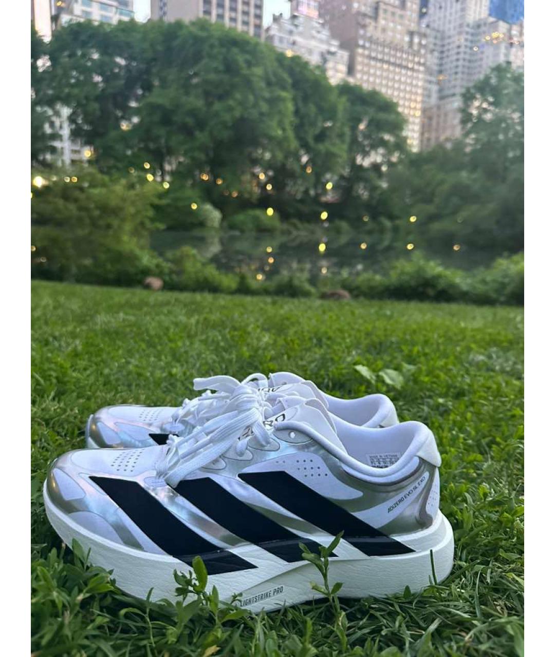 ADIDAS YEEZY Белые текстильные кроссовки, фото 9