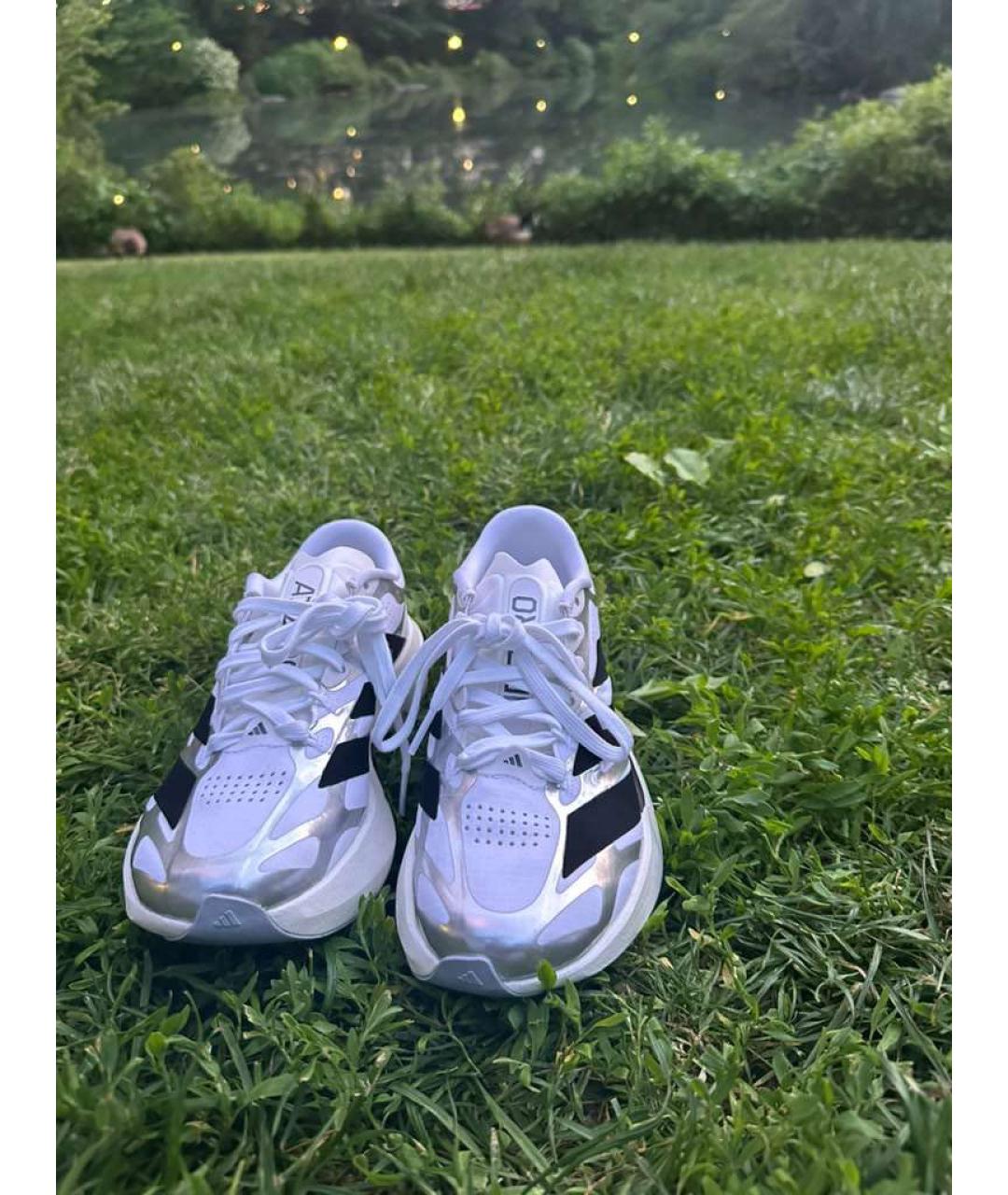 ADIDAS YEEZY Белые текстильные кроссовки, фото 4