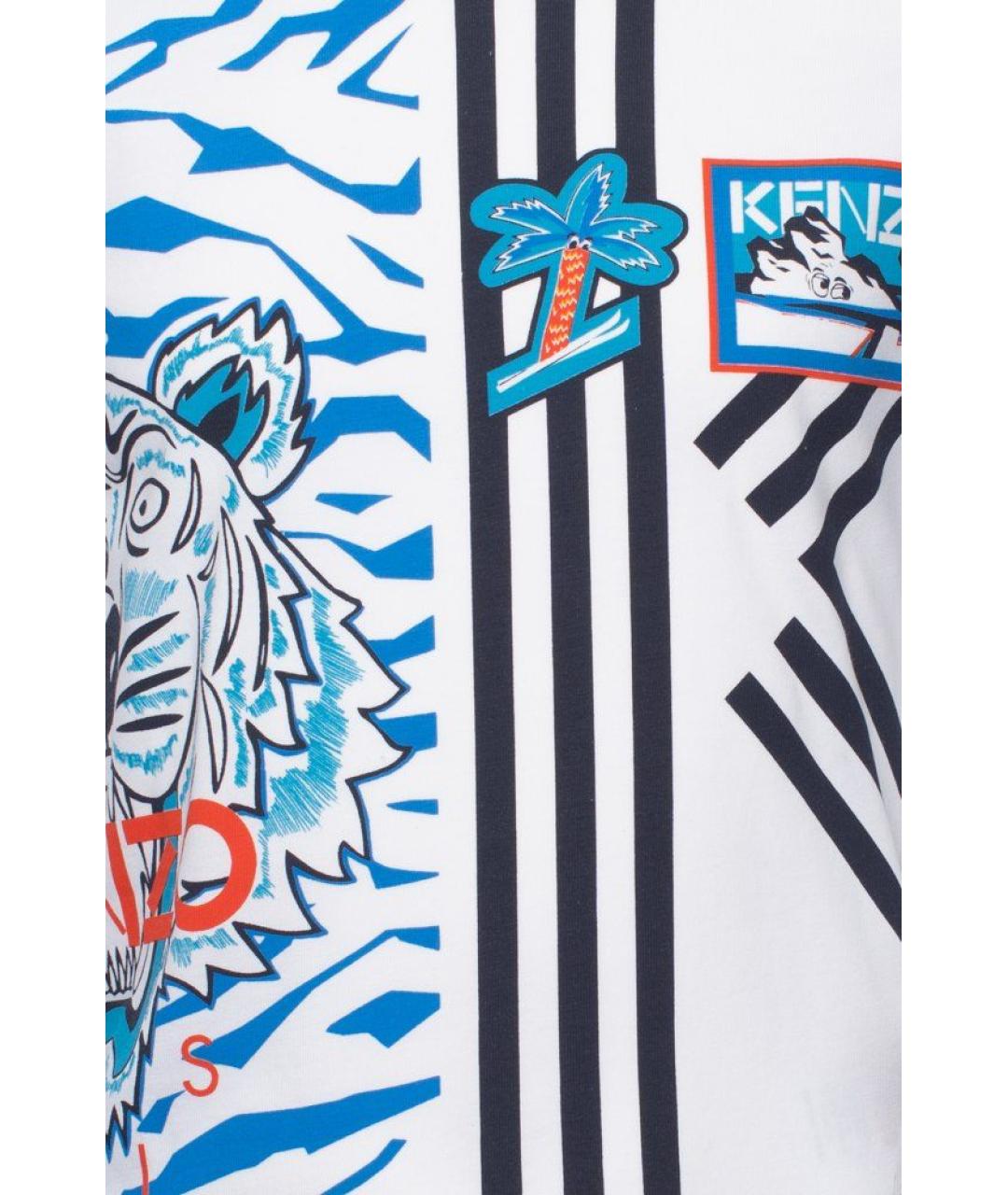 KENZO Белая хлопковая детская футболка, фото 4
