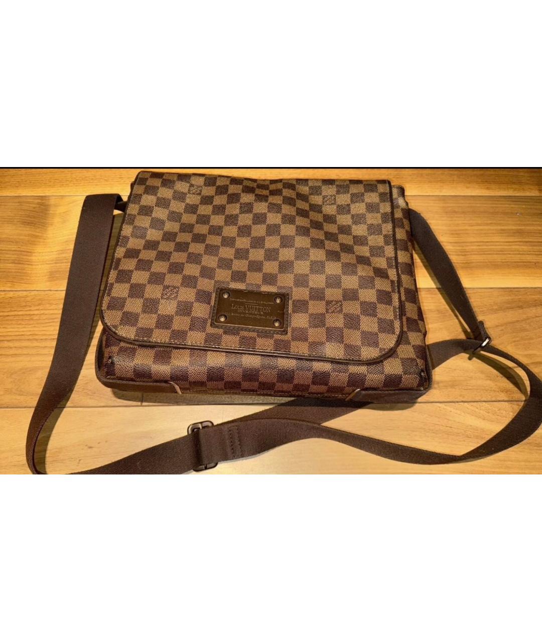 LOUIS VUITTON Коричневая сумка на плечо, фото 6