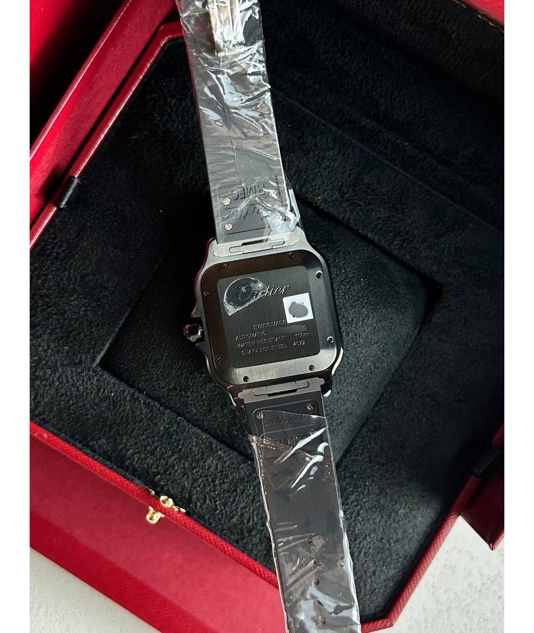 CARTIER Черные часы, фото 6