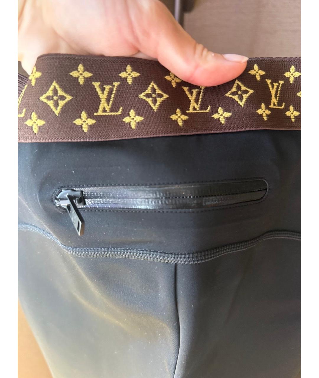 LOUIS VUITTON Черные леггинсы и велосипедки, фото 4